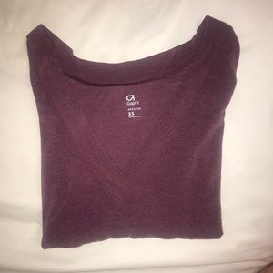 Gap Fit Cropped Reversible Tshirt